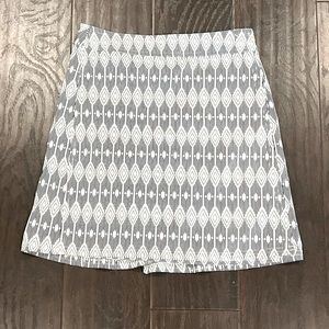 RipSkirt Hawaii Black and White Print Skirt